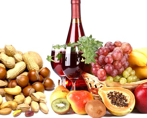 Abbinamento del vino con la frutta fresca e secca