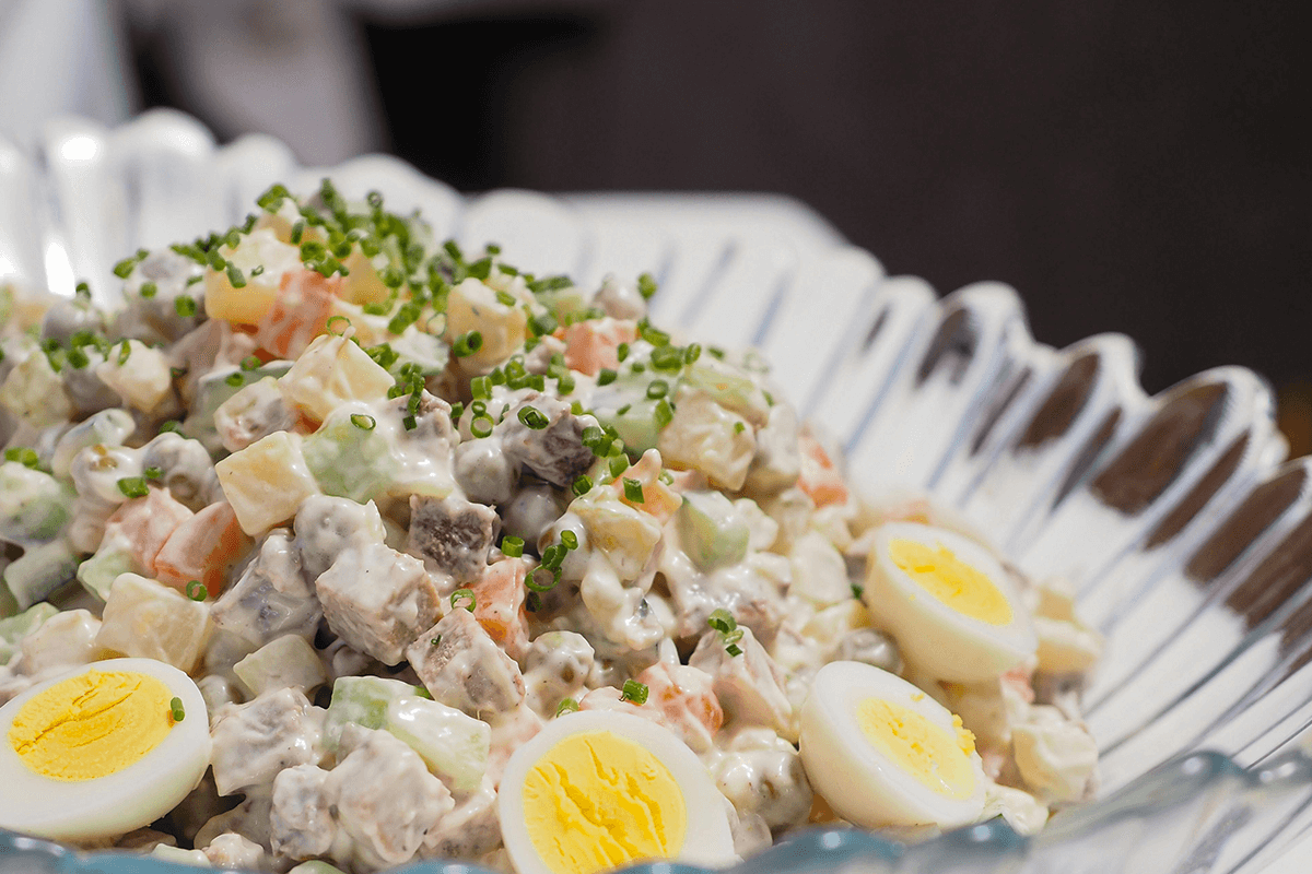 Insalata russa per antipasti o buffet