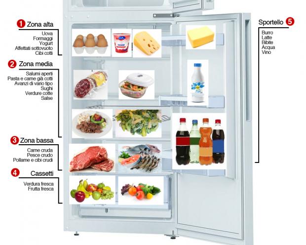 Cibi in frigorifero