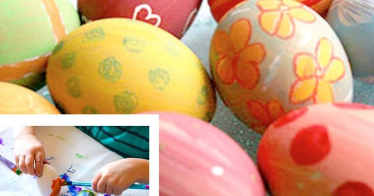 Colorare e decorare le uova di Pasqua