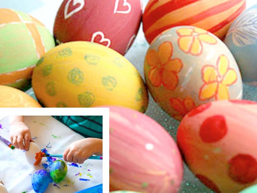 Colorare e decorare le uova di Pasqua