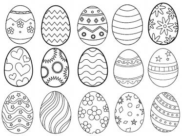 Disegni per decorare le uova di Pasqua