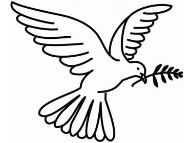 Disegno della colomba della pace