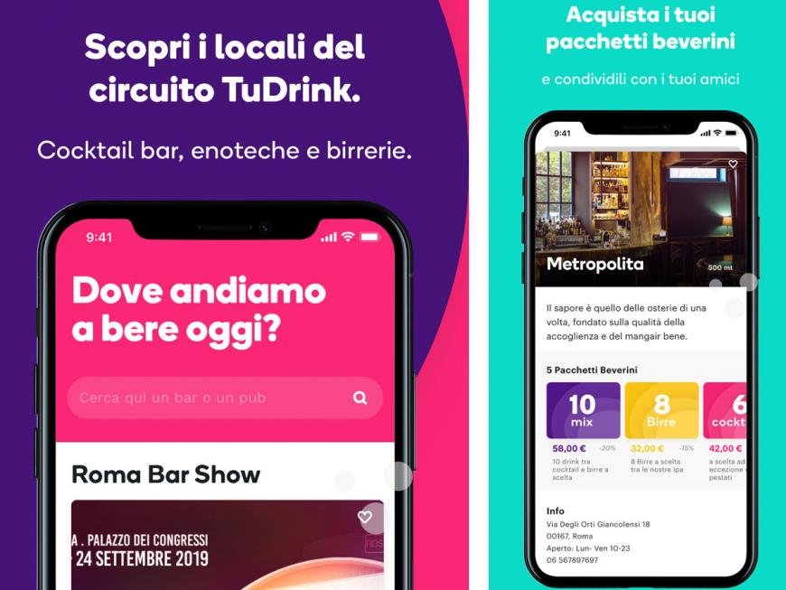 TuDrink: la nuova app per bere bene nei locali migliori