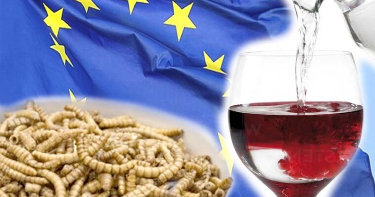Vino annacquato e larve della farina a tavola, le ultime proposte shock della UE
