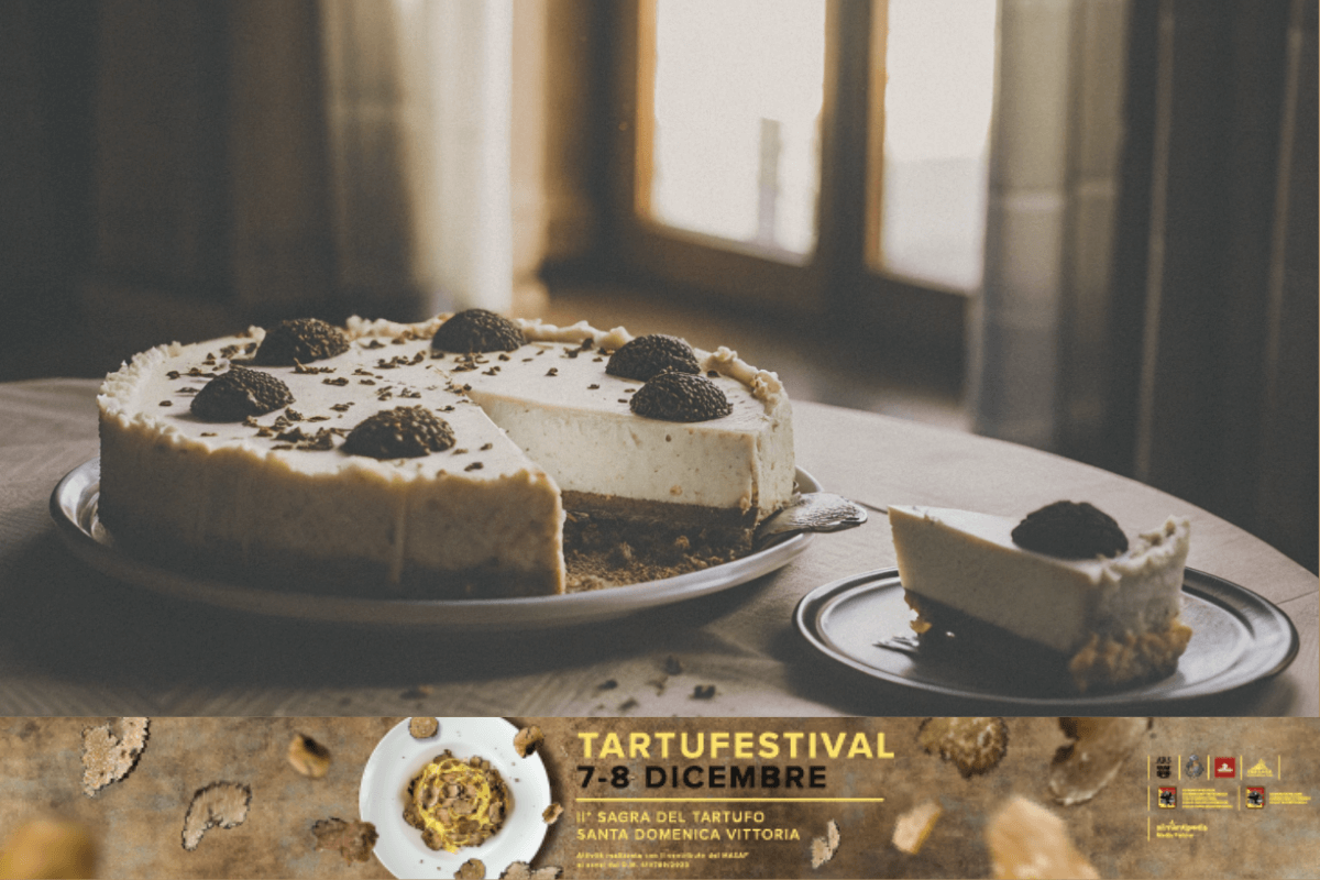 Cheesecake con cioccolato e tartufo