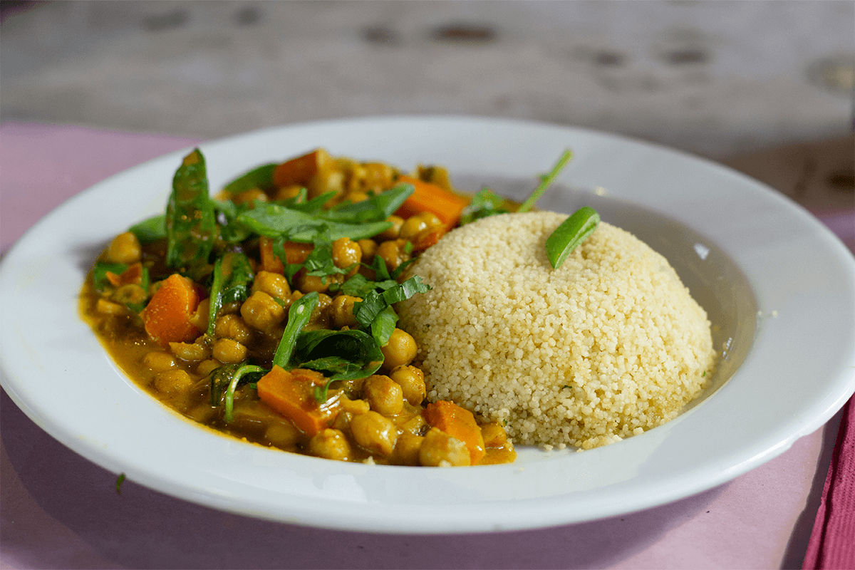 Curry di verdure con ceci