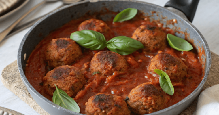 Polpette di lenticchie al sugo