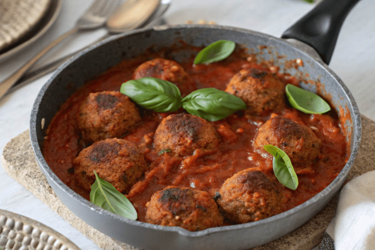 Polpette di lenticchie al sugo