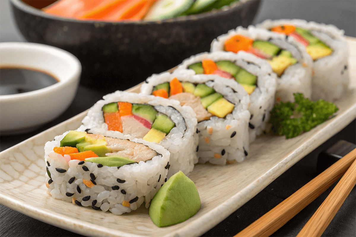 Uramaki vegani fatti in casa