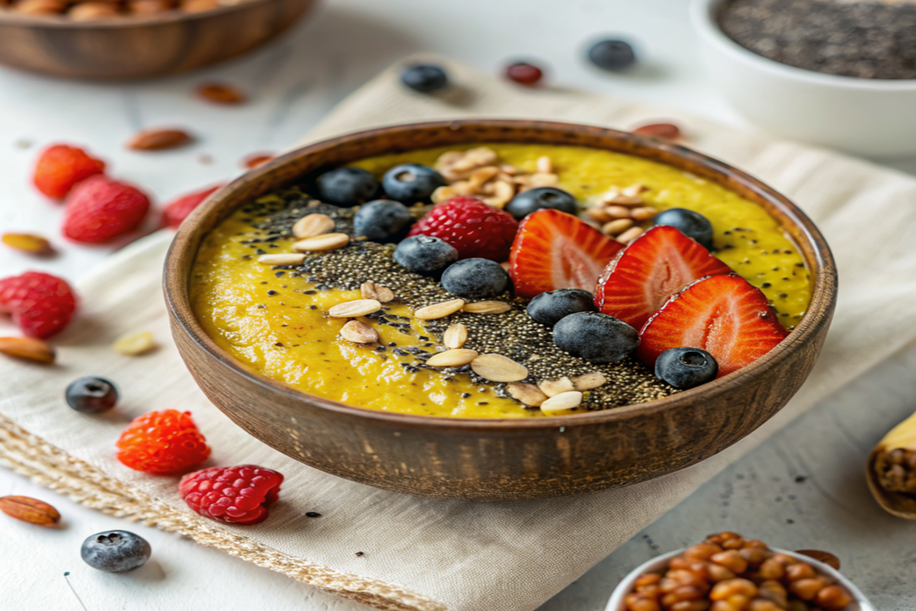 Golden Chia Pudding alla Curcuma